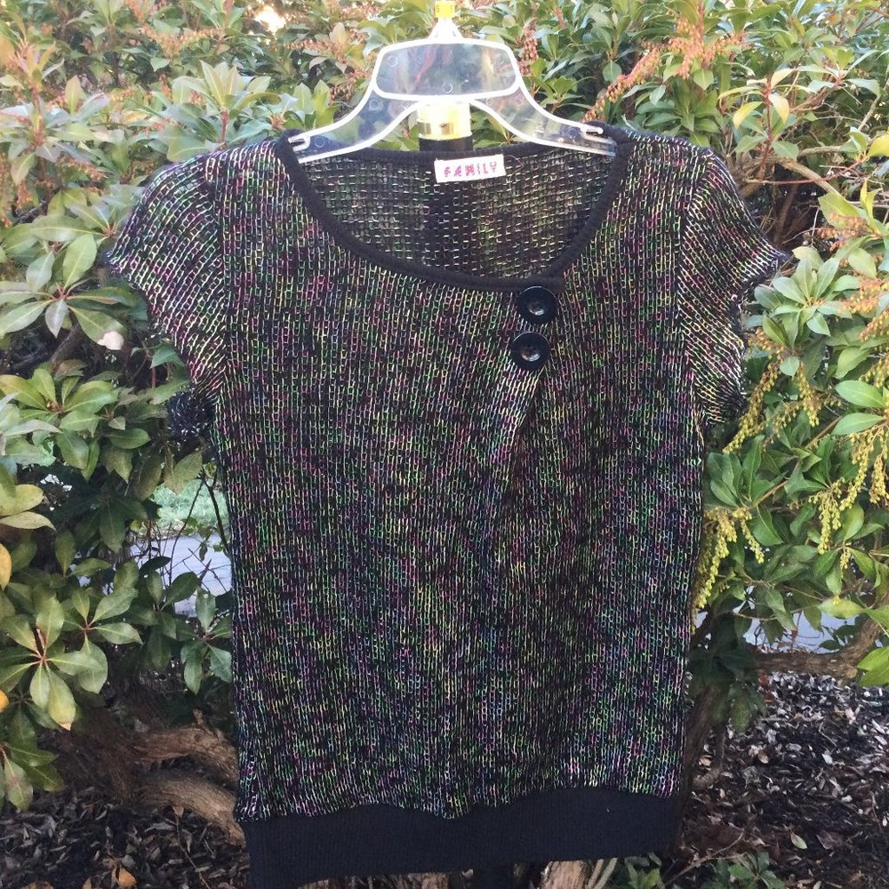 Shimmer Multi-color Knit Top
